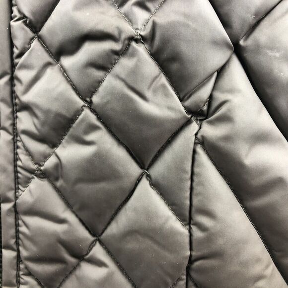 Tommy Hilfiger Puffer Vest Women Petite S Brown Down Feather Fill Jacket Pocket - Picture 11 of 11